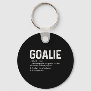 Leuke Goalie Definitie Voetbal Hockey Gear Goalkee Sleutelhanger