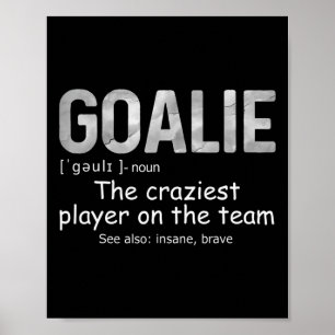 Leuke Goalie Gear Doelman Definitie Voetbal Hocke Poster
