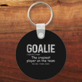 Leuke Goalie Gear Doelman Definitie Voetbal Hocke Sleutelhanger (Voorkant)