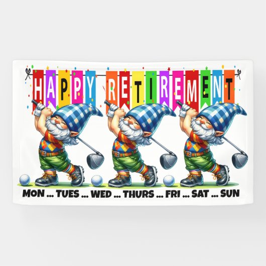 LEUKE GOLF GELUKKIG PENSIOEN SPANDOEK (Horizontaal)