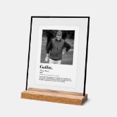 Leuke Golfer Dictionary Definitie met Aangepaste F Acryl Bord (Hoek)
