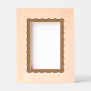 Leuke golvende rand eenvoudig modern minimaal gegraveerde lijstjes