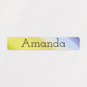 Leuke gradiënt lime groene paarse naam labels (Design 1)