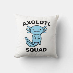 Leuke grappige Axolotl-club feestje bewerkbare bla Kussen