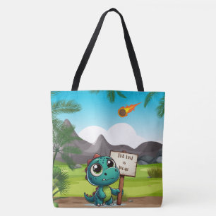Leuke, grappige dinosaurus draagtas
