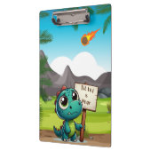 Leuke, grappige dinosaurus klembord (Links)