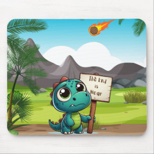 Leuke, grappige dinosaurus muismat