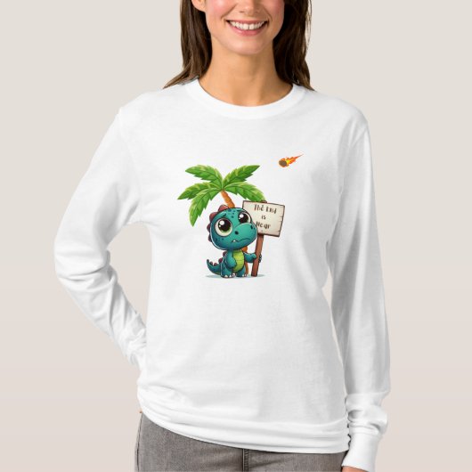 Leuke, grappige dinosaurus t-shirt (Voorkant)