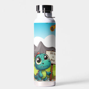 Leuke, grappige dinosaurus waterfles