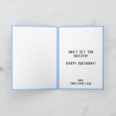 Leuke Grappige Fly Pun Proost om Pap Gelukkige Ver Bedankkaart (Binnen)