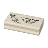 Leuke Grappige Kat Gepersonaliseerd Rubberstempel (Stempel)