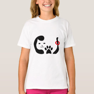 Leuke Grappige Kat Meow T-shirt