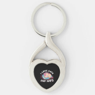 Leuke grappige Katten met Quote Cat-Lover Sleutelhanger