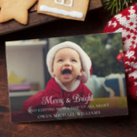 Leuke grappige nieuwe baby kerst geboorte aankondi