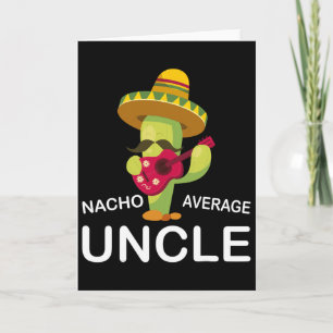 Leuke grappige oom grap humor grappige nacho gemid kaart