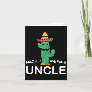 Leuke grappige oom grap humor grappige nacho gemid kaart