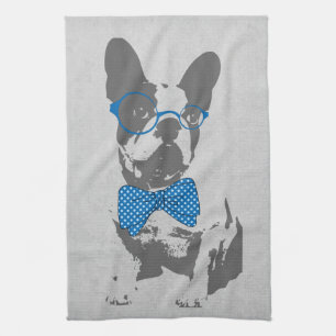 Leuke grappige trendy vintage dierlijke Franse Theedoek