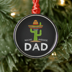 Leuke grappige vadergrap _ Funny Saying Dad Metalen Ornament