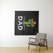 Leuke grappige vadergrap _ Funny Saying Dad Wandkleed (In Situ (horizontaal))
