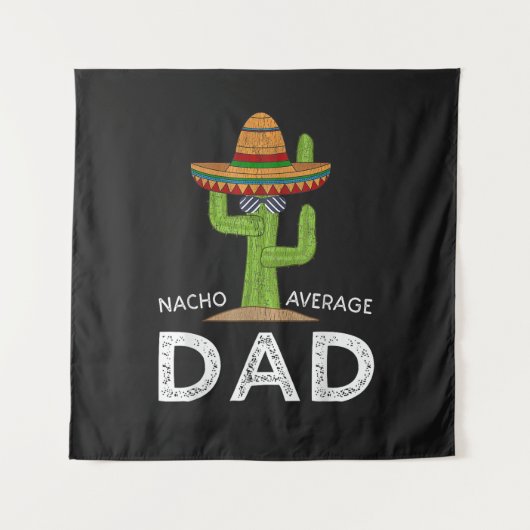 Leuke grappige vadergrap _ Funny Saying Dad Wandkleed (Voorkant)
