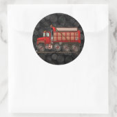 Leuke Gravel Dump Truck Ronde Sticker (Tas)