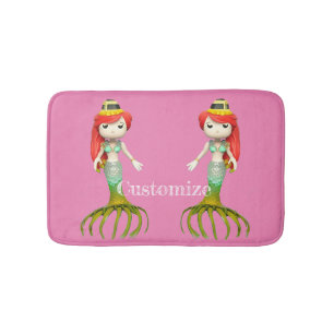Leuke griezelige zeemeermin heks Thunder_Cove Badmat