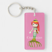 Leuke griezelige zeemeermin heks Thunder_Cove Sleutelhanger (Voorkant)