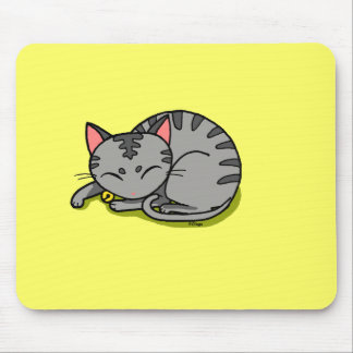 Leuke grijze kattenslaap muismat