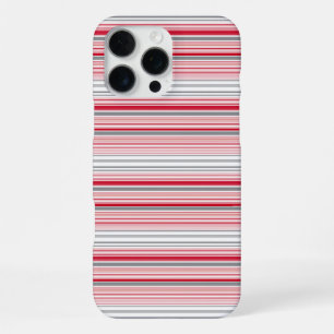 Leuke grijze rode strepen iPhone 16 pro max hoesje