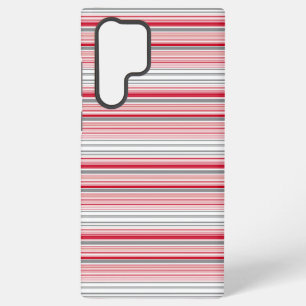 Leuke grijze rode strepen samsung galaxy hoesje