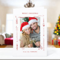 Leuke Grille Kerst Rode Doodle Fotolijst
