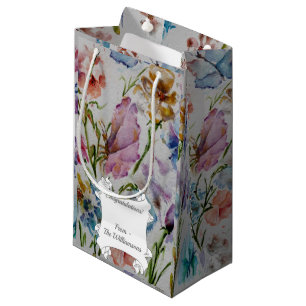 Leuke grillige vlinders en bloemen klein cadeauzakje