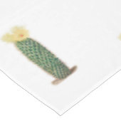 Leuke groene cactus gele bloem woestijn tafelkleed (Gekanteld)