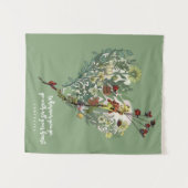 Leuke groene dame bug inspirerend avontuur citaat wandkleed (Voorkant (horizontaal))