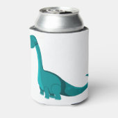 Leuke groene dinosaurus blikjeskoeler (Blikje Achterkant)