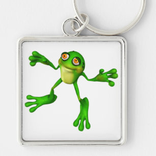 Leuke Groene Froggy Sleutelhanger
