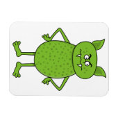 Leuke groene goblin cartoon magneet (Horizontaal)