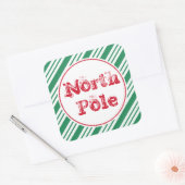 Leuke Groene Kerst Noordpool Gift Label Stickers (Envelop)