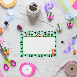 Leuke Groene kleur met poten schattige kittens 4"  Post-it® Notes