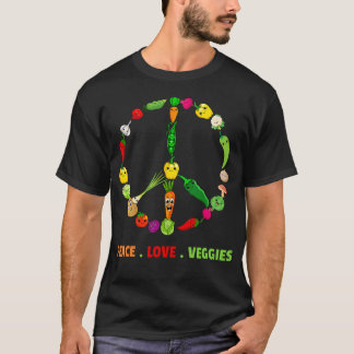 Leuke Groente Kunst Voor Vrouwen Mannen Veganistis T-shirt