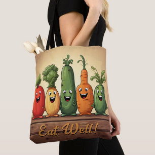 Leuke Groenten Herbruikbare Grocery Shopping Tas