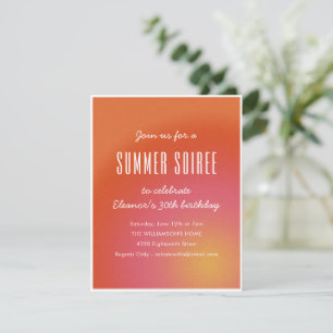 Leuke Groovy Oranje Zomer Soiree 30 Verjaardagsfee Kaart