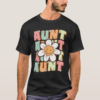 Leuke Groovy Tante Matching Familie Verjaardagsfee T-shirt