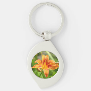 Leuke grote Lily bloem foto Sleutelhanger