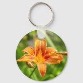 Leuke grote Lily bloem foto Sleutelhanger (Voorkant)