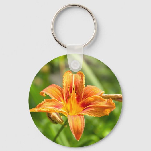 Leuke grote Lily bloem foto Sleutelhanger (Voorkant)