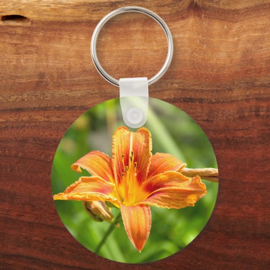 Leuke grote Lily bloem foto Sleutelhanger (Voorkant)