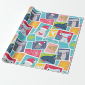 Leuke haai soort kerst inpakpapier (Uitgerold)