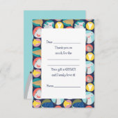 Leuke haaiensoorten vul in bedankkaart (Voorkant / Achterkant)