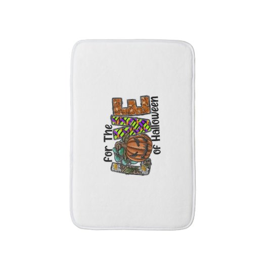Leuke Halloween Design Hippie Halloween Retro Badmat (Voorkant Verticaal)